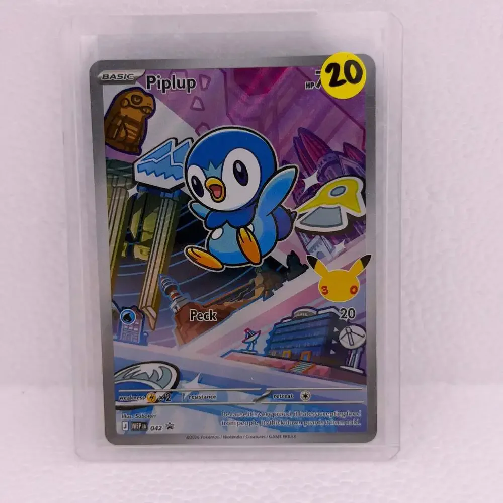 Pokemon 30th Anniversary First Partner Illustration Collection Piplup MEP 042